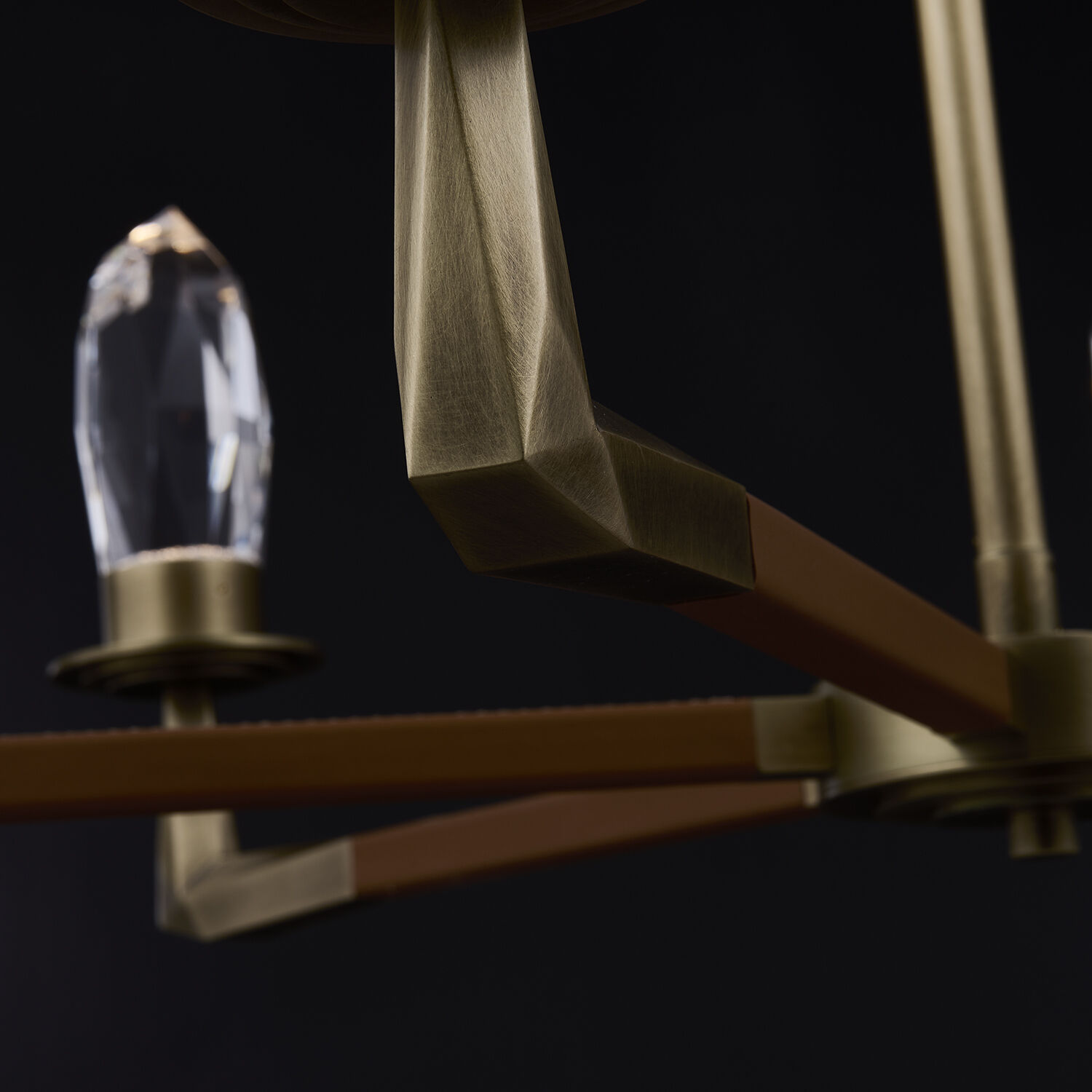 Misto 36 inch Satin Brass Pendant Ceiling Light