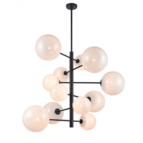 Delilah LED 43 inch Black Chandelier Ceiling Light