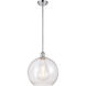 Ballston Athens 1 Light 12 inch Polished Chrome Mini Pendant Ceiling Light in Seedy Glass