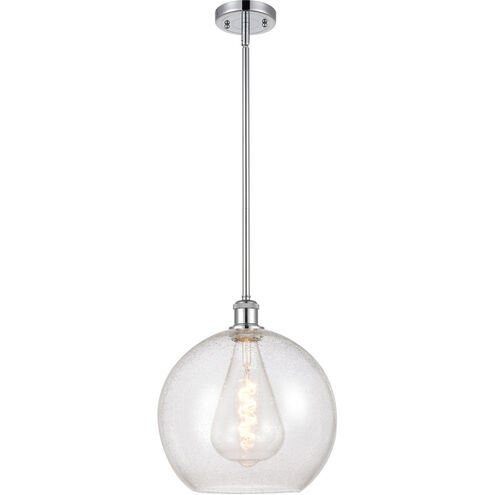 Ballston Athens 1 Light 12 inch Polished Chrome Mini Pendant Ceiling Light in Seedy Glass