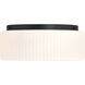 Edgemont 4 Light 20 inch Matte Black Flush Mount Ceiling Light