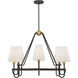 Bellforge 8 Light 38 inch Legacy Brass and Dark Bronze Pendant Ceiling Light