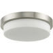 Step LED 12.8 inch Brushed Nickel Flush Mount Ceiling Light