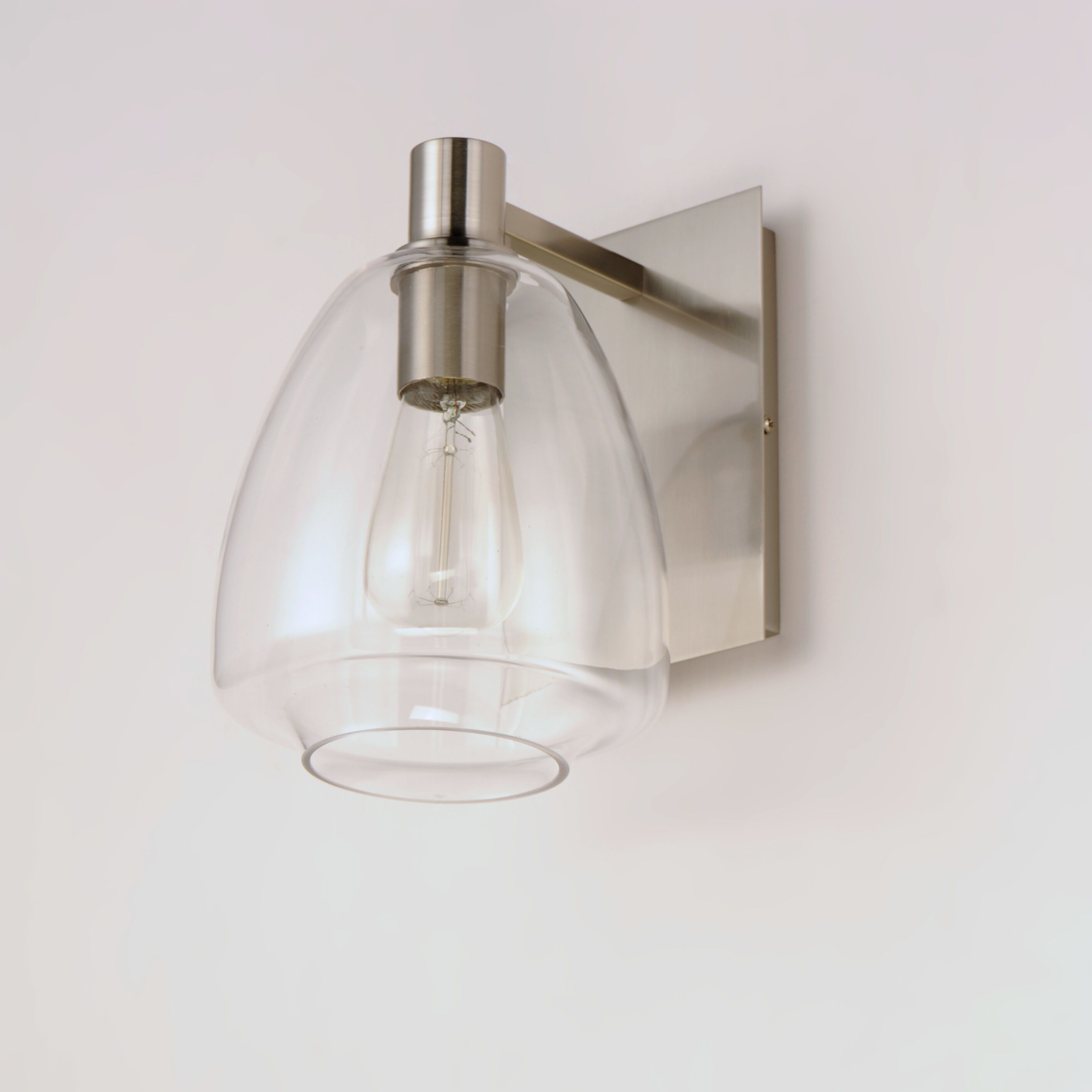 Babylon 1 Light 7 inch Satin Nickel Wall Sconce Wall Light