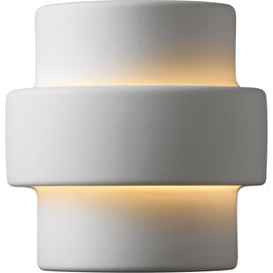 Ambiance 1 Light 9 inch White Crackle Wall Sconce Wall Light