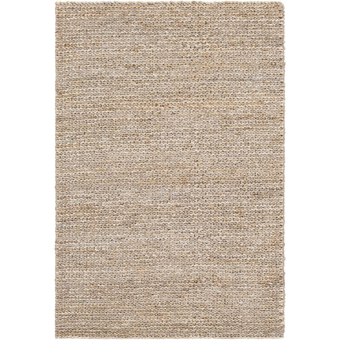 Haraz 120 X 96 inch Medium Gray/Ivory Handmade Rug in 8 x 10, Rectangle