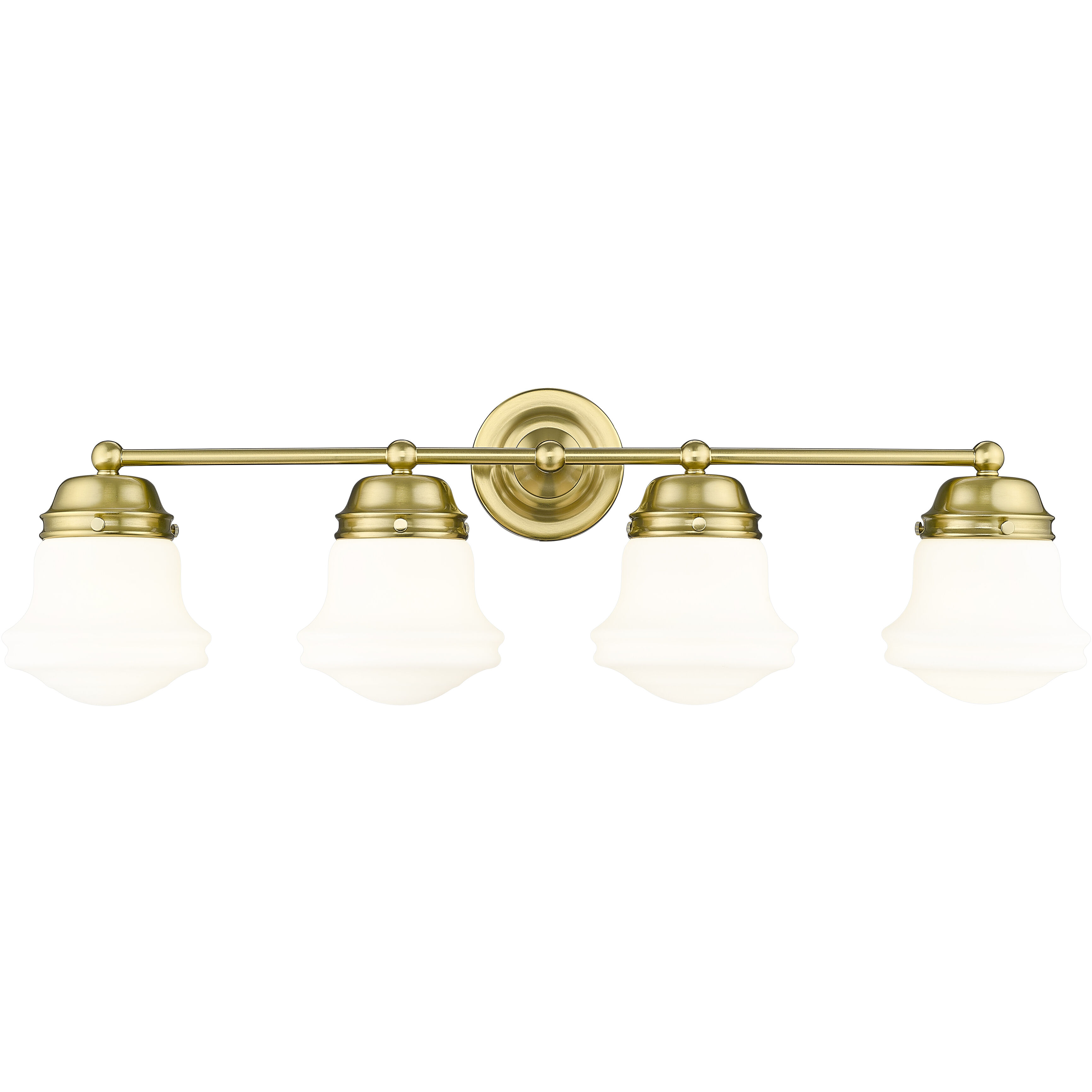 Vaughn 4 Light 31.5 inch Luxe Gold Vanity Wall Light