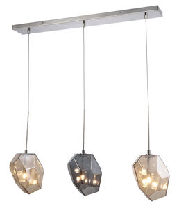 Gibeon 3 Light 5 inch Polished Nickel Chandelier Ceiling Light, Urban Classic 