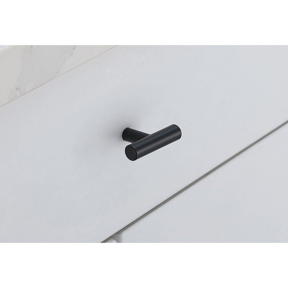 Quinn Matte Black Hardware Drawer Pull, Set of 10