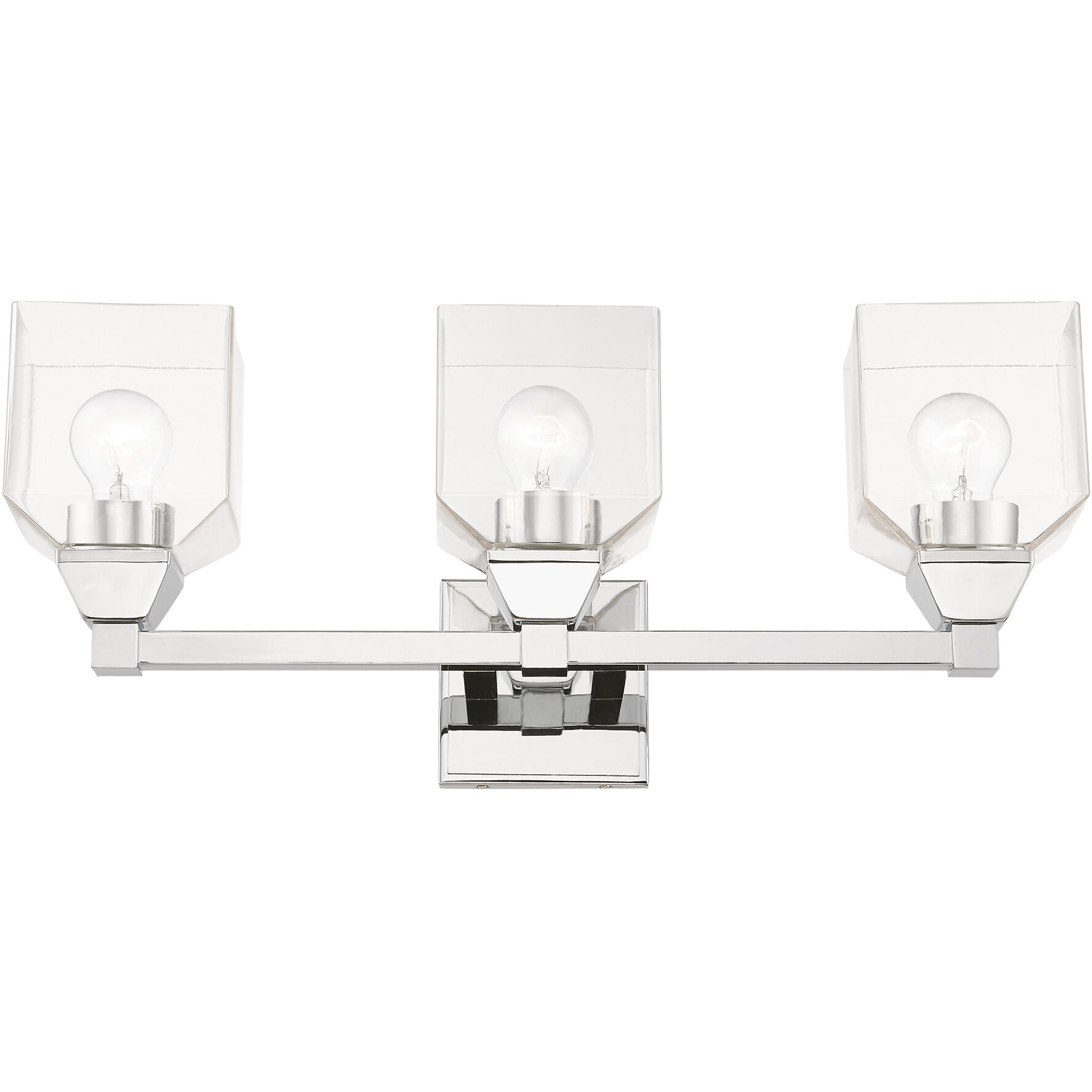 Aragon 3 Light 23 inch Polished Chrome Vanity Sconce Wall Light