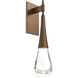 Rain Drop LED 5 inch Flat Bronze Indoor Sconce Wall Light in 3000K LED