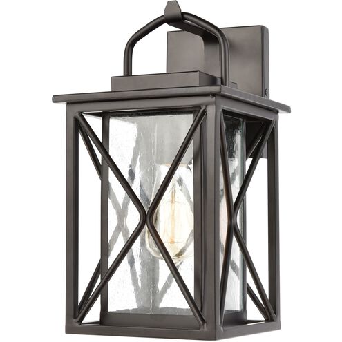 Carriage Light 1 Light 13 inch Matte Black Outdoor Wall Sconce