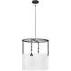 Lisa McDennon Tribeca 4 Light 24 inch Black Indoor Chandelier Ceiling Light