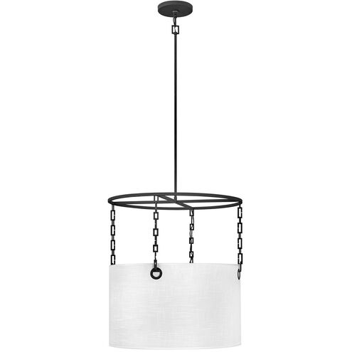 Lisa McDennon Tribeca 4 Light 24 inch Black Indoor Chandelier Ceiling Light