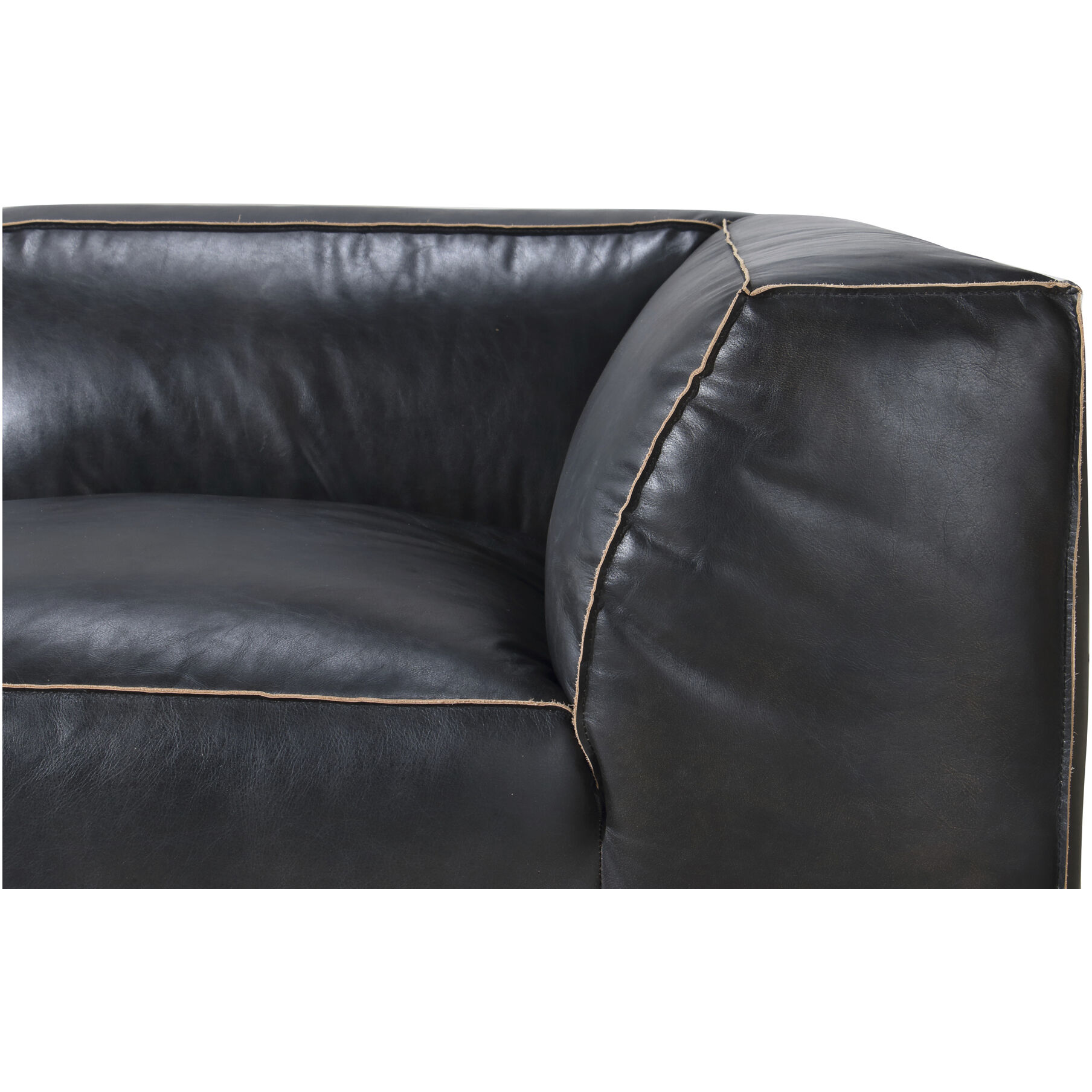 Luxe Black Corner Chair
