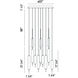 Cumberland LED 22 inch Mix Chandelier Ceiling Light