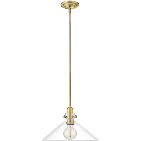 Dwyer 1 Light 15 inch Antique Brass Pendant Ceiling Light