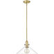 Dwyer 1 Light 15 inch Antique Brass Pendant Ceiling Light
