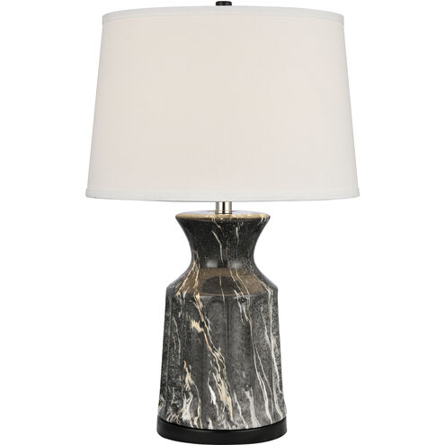 Cochrane Gardens 26 inch 150.00 watt Black Marbleized with Black Table Lamp Portable Light