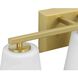 Vertex 3 Light 20.87 inch Brushed Gold Bath Light Wall Light