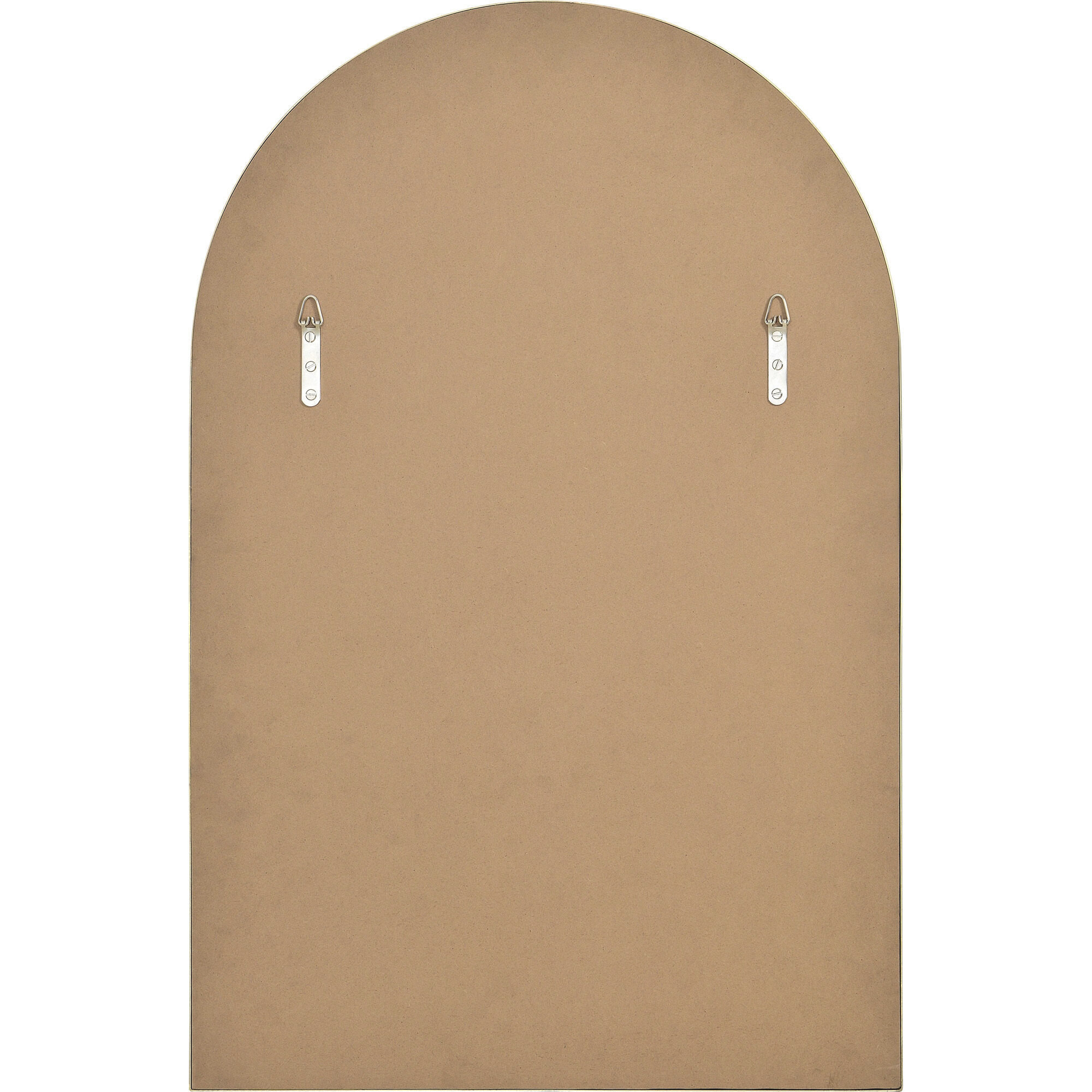 Durness 36 X 24 inch Satin Brass and Clear Mirror