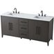 Millie 72 X 35 inch Mocha Brown Bathroom Vanity Cabinet