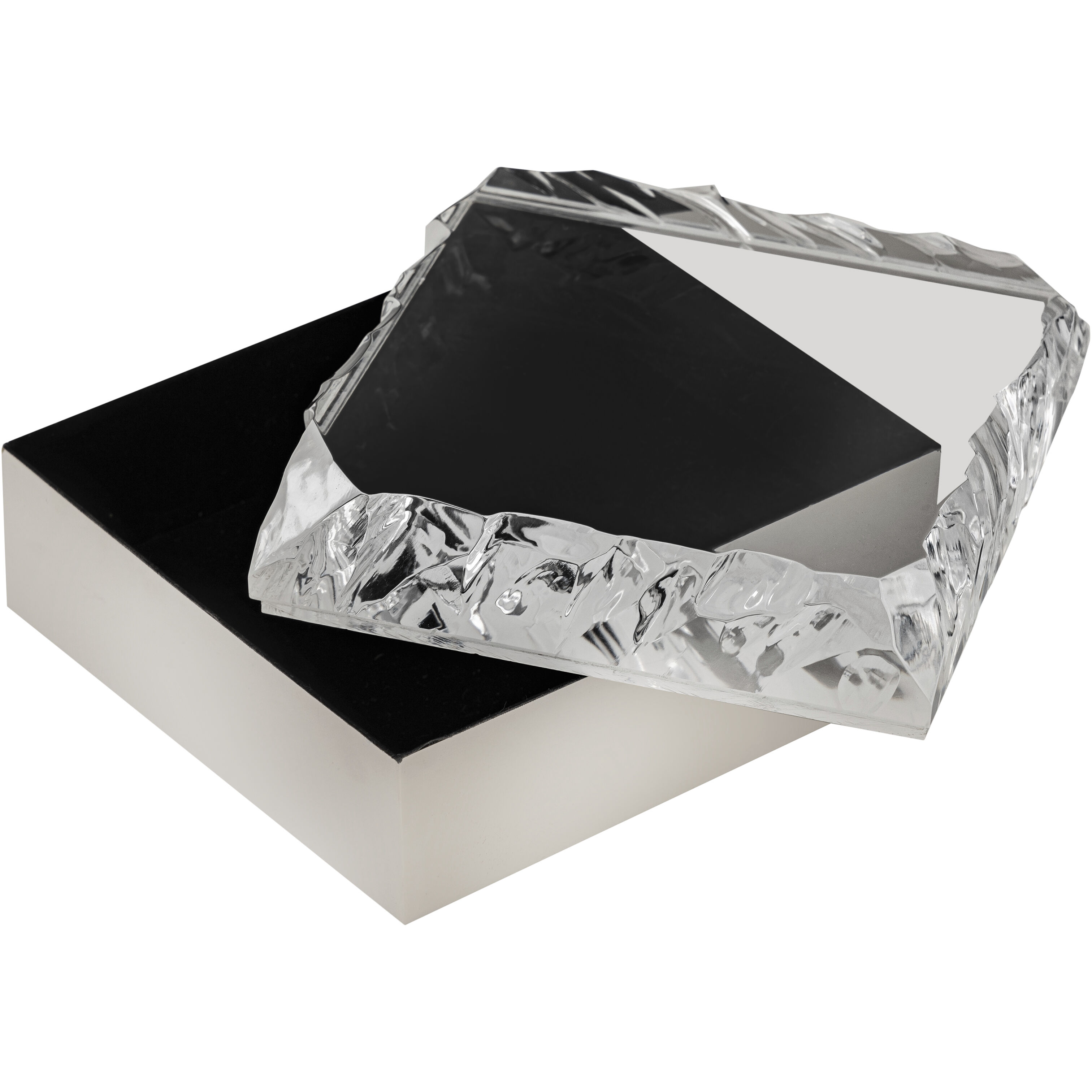 Cogar 7 X 7 inch Polished Nickel with Clear Box