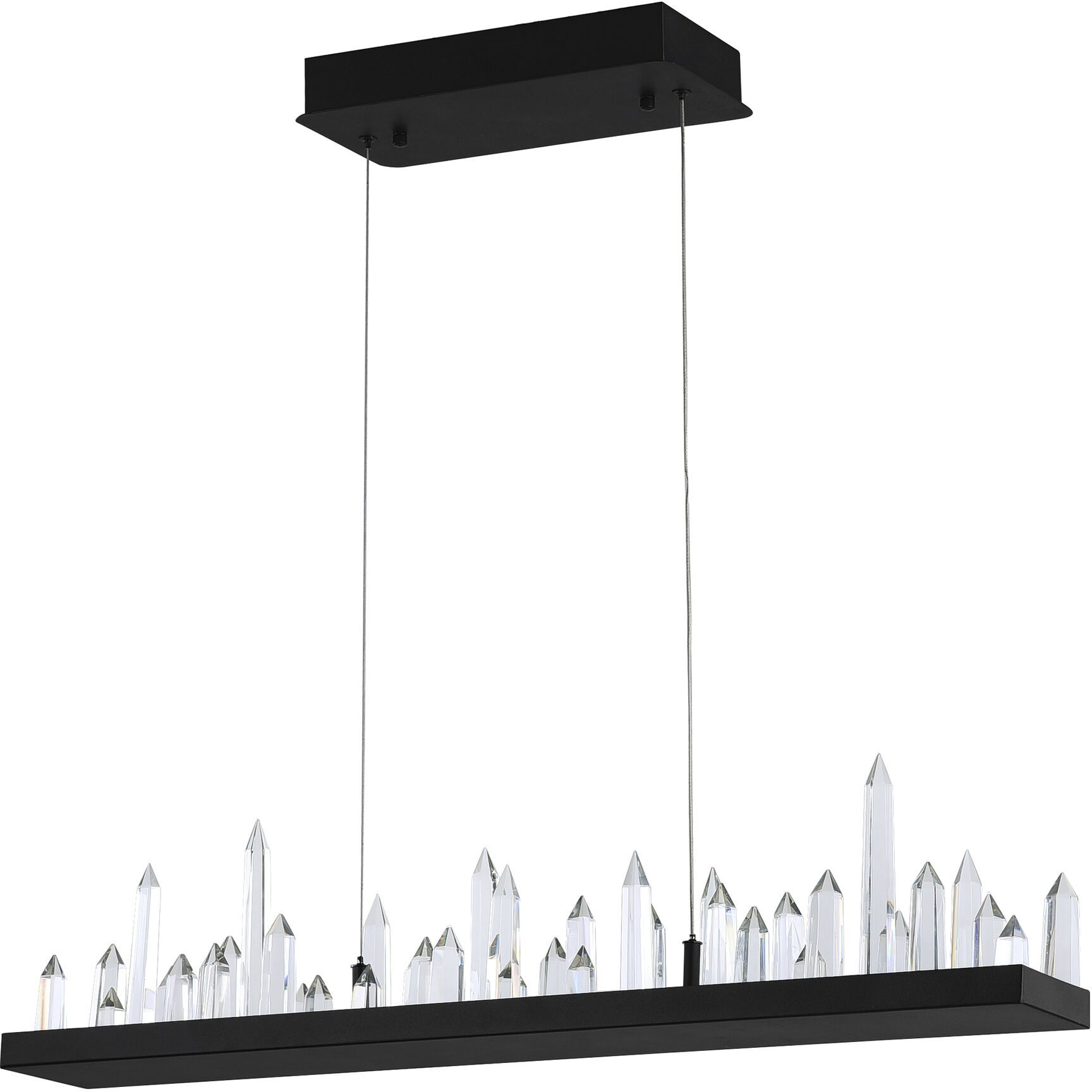 Juliette LED 45 inch Black Pool Table Light Ceiling Light