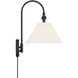 Traditional 1 Light 10 inch Matte Black Wall Sconce Wall Light