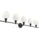 Gene 5 Light 47 inch Black Wall sconce Wall Light