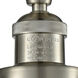 Franklin Restoration Olean 1 Light 6.75 inch Brushed Satin Nickel Semi-Flush Mount Ceiling Light in Seedy Glass, Franklin Restoration
