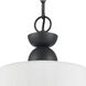 Kistler 1 Light 12 inch Charcoal Pendant Ceiling Light