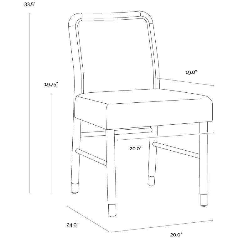 Jeno Meg Olive Dining Chair, Set Of 2
