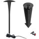 Round 12 5.8 watt Black Path Lighting in 2700K, Path and Area Light, WAC Landscape