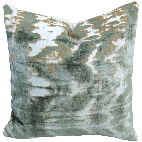 Kanoko 24 X 5 inch Green Throw Pillow