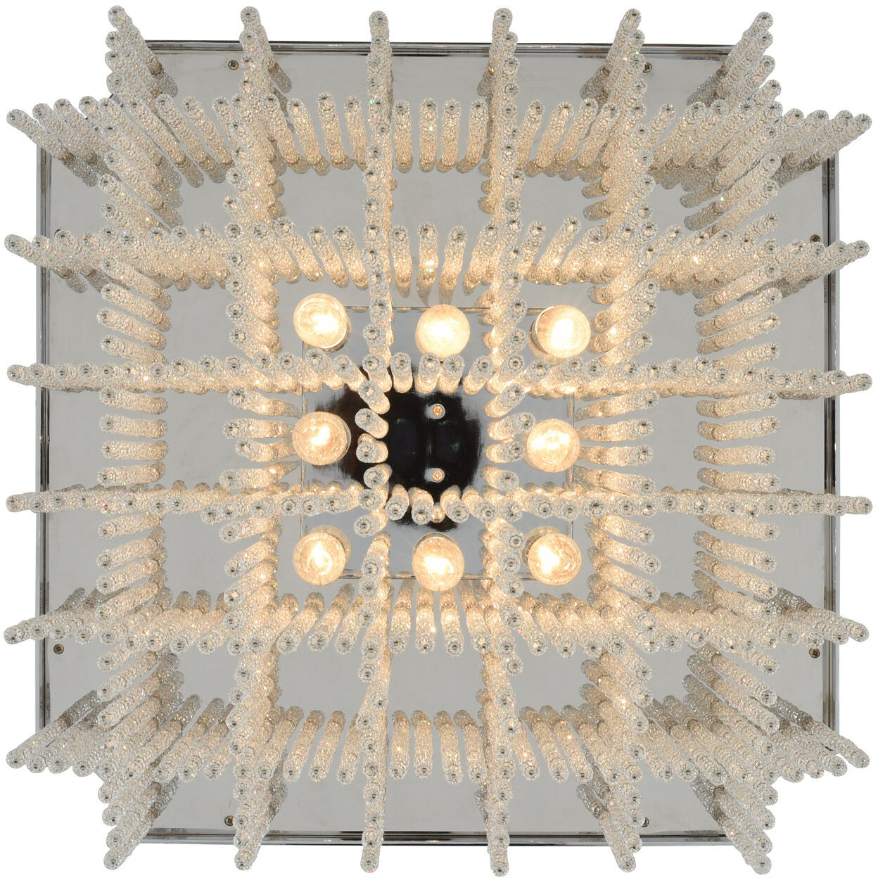 Tenda 8 Light 28 inch Chrome Pendant Ceiling Light