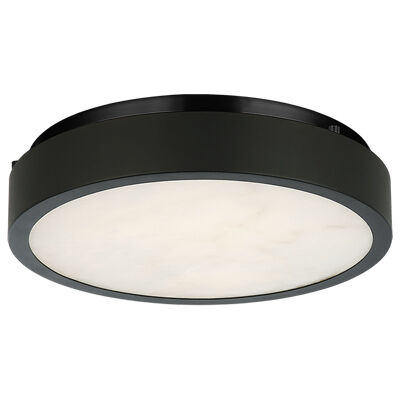 Marblestone LED 11 inch Matte Black Flush Mount Ceiling Light