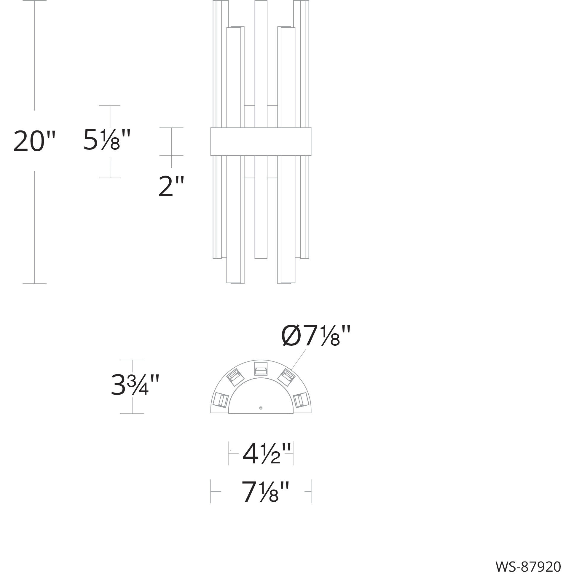 Harmonix 1 Light 7.13 inch Black Aged Brass Vanity Bath Light Wall Light