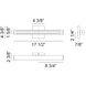 Karadene LED 17.5 inch Matte Black Bath Vanity Light Wall Light