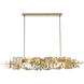 Brutus 6 Light 63 inch Modern Brass Pendant Ceiling Light, Large