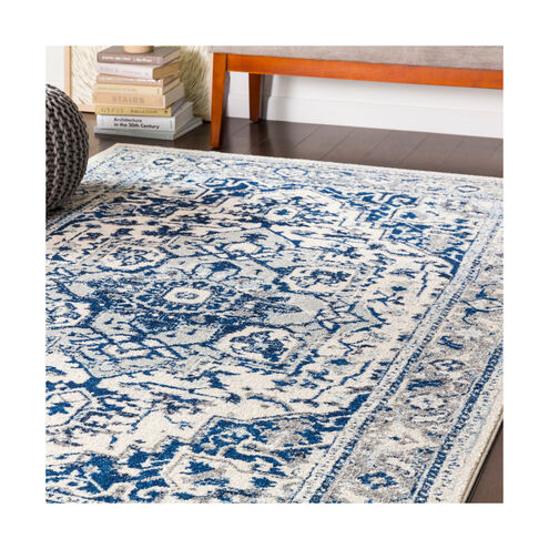 Chelsea 87 X 63 inch Navy/Dark Blue/Pale Blue/Medium Gray/Charcoal Rugs, Rectangle
