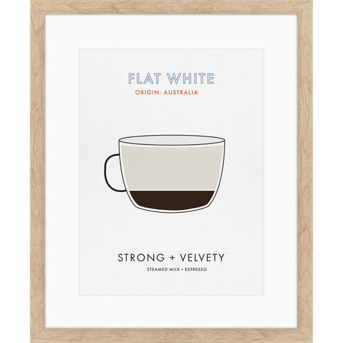 Cappuccino / Cold Brew / Flat White / Mocha Beige and Blue and Brown and Black Framed Art