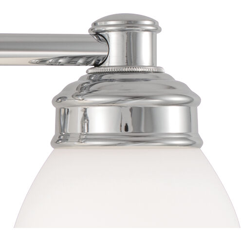 Spencer 2 Light 14.75 inch Chrome with Opal Vanity Light Wall Light