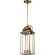 Sean Lavin Wellsworth 3 Light 8.5 inch Painted Distressed Brass Outdoor Pendant