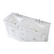 Franklin 60 X 22 X 35 inch White Bathroom Vanity Cabinet