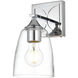 Harris 1 Light 5 inch Chrome Bath Sconce Wall Light