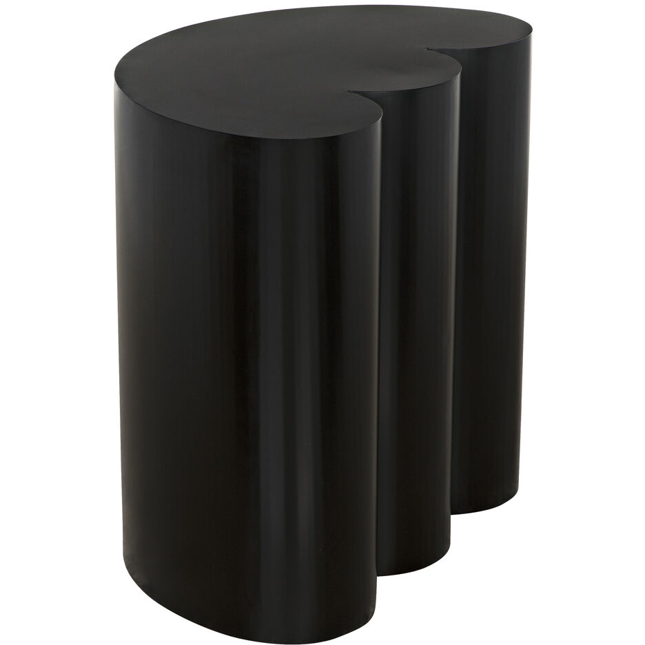 Bast 25 X 24 inch Matte Black Side Table