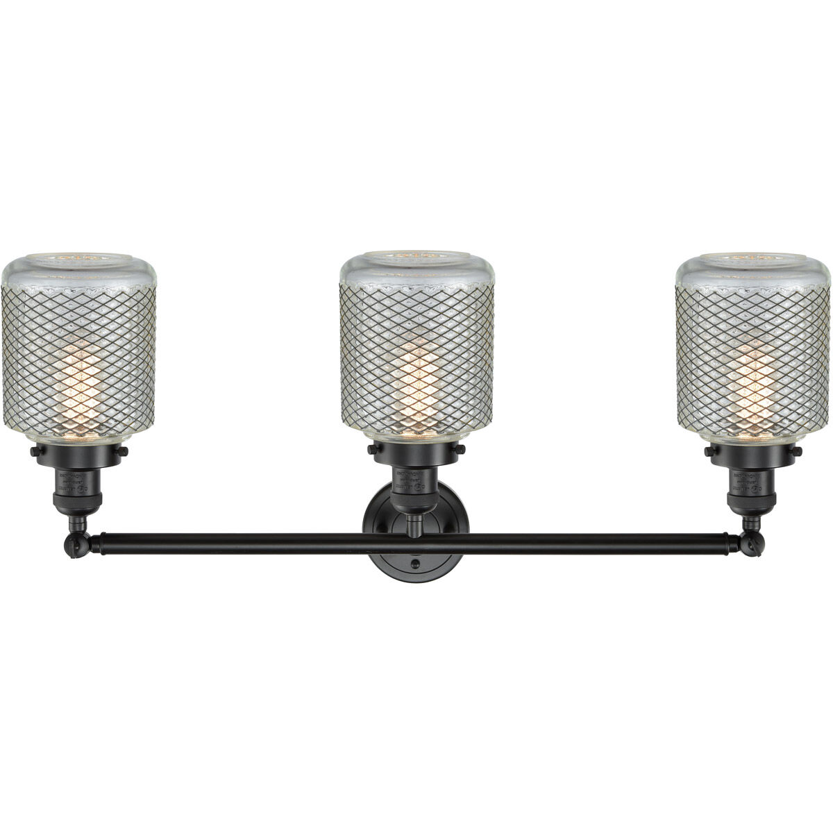 Franklin Restoration Stanton 3 Light 32 inch Oil Rubbed Bronze Bath Vanity Light Wall Light, Franklin Restoration