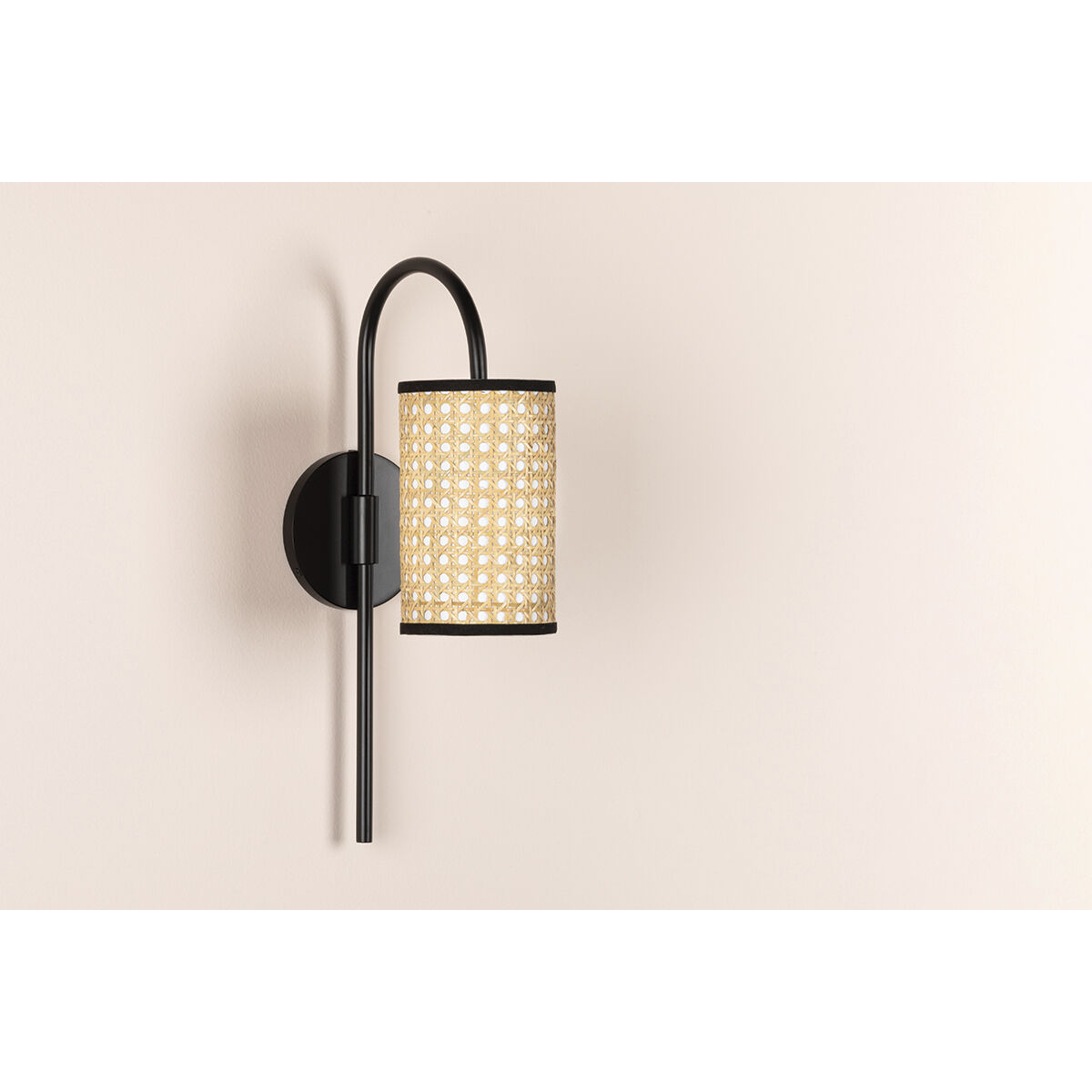 Dolores 1 Light Soft Black Wall Sconce Wall Light
