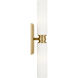 C&M by Chapman & Myers Fairfax 2 Light 4.17 inch Estate Brass Bath Vanity Wall Light in Standard
